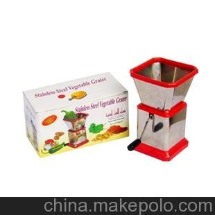 不銹鋼碎菜器 手搖切菜器 絞肉器 碎肉器 碎菜機(jī)攪碎機(jī)切菜器390g